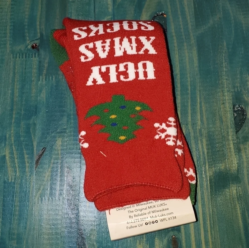Muk Luks Men's Crew Socks Holiday